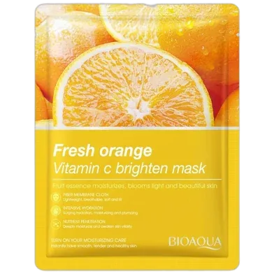 Bioaqua Vitamin C Brighten Sheet Mask Orange - 25g - 51594 - Rokomari product